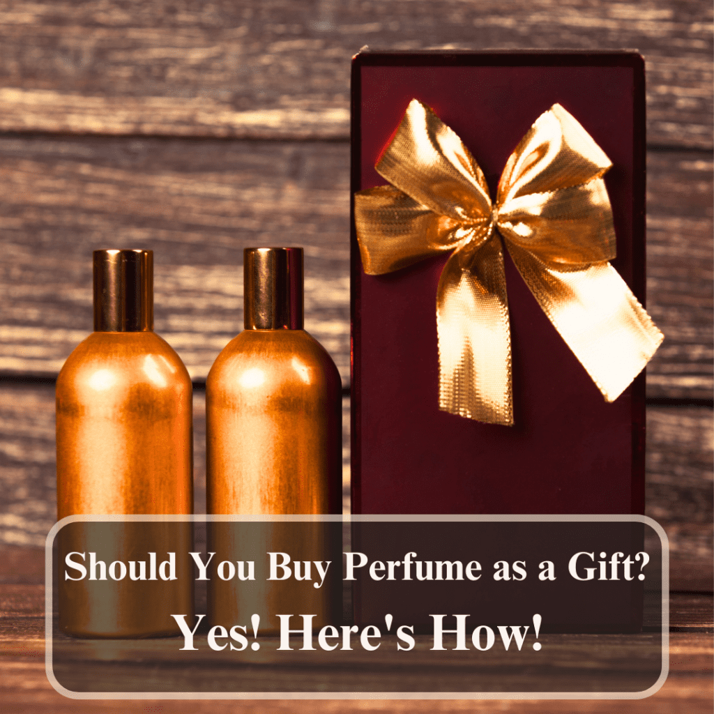 Bottles of perfume as a gift
