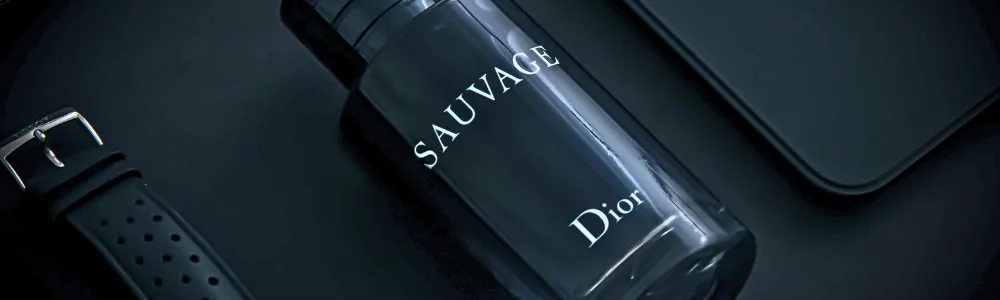 Bottle of Dior Sauvage cologne