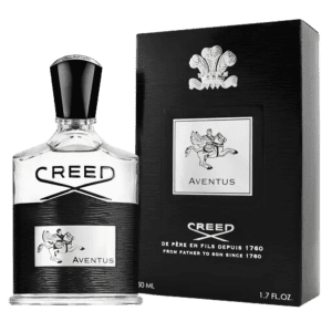 Creed Aventus bottle and packaging